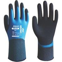 Wonder Grip WG-318 Aqua Gloves Blue Large (949VJ)
