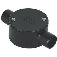 Deta TTE 2 Way 20mm Through Box Black (949VT)