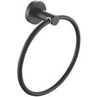 Bristan Round Towel Ring Black (950JE)