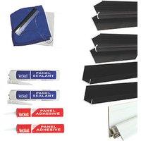 Splashwall Installation Kit Black 8 Piece Set (951KU)