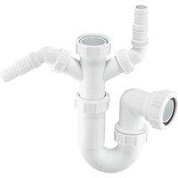 McAlpine Double Appliance Trap White 40mm (95241)