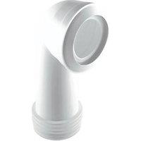 McAlpine MACFIT Rigid 90 Angled WC Long Pan Connector White 305mm (95284)