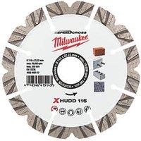 Milwaukee Premium Speedcross XHUDD Multi-Material Diamond Blade 115mm x 22.23mm (952GE)