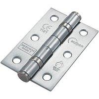 Eclipse Eclipse Satin Chrome Grade 7 Fire Rated Door Ball Bearing Hinges 76mm x 51mm 20 Pack (953PH)