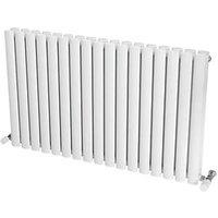 Ximax Fortuna 600mm x 990mm 3887BTU White Horizontal Designer Radiator (953TP)