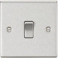 Knightsbridge 10AX 1-Gang Intermediate Switch Brushed Chrome (953TY)