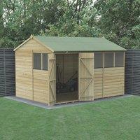 Forest Beckwood 11' 6" x 8' (Nominal) Reverse Apex Shiplap Timber Shed (954RG)