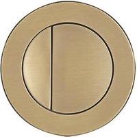 Dual-Flush Circular Flushing Button Brushed Brass (954RM)