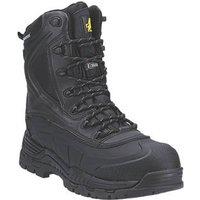 Amblers AS440 Size 8 Black Waterproof Safety Boots (956JV)