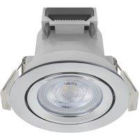 LAP Ubertas Tilt LED Downlight Polished Chrome 4W 450lm (956RE)