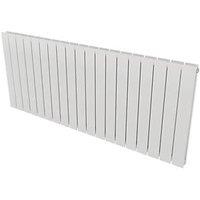 Ximax Oceanus 600mm x 1420mm 4635BTU White Horizontal Designer Radiator (956TR)
