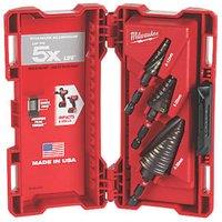Milwaukee Hex Shank Multi-Material Step Drill Set 3 Pieces (957GE)