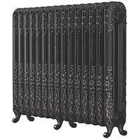 Arroll 794mm x 1009mm 5325BTU Black / Silver Cast Iron 2 Column Radiator (957KY)