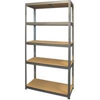 Essentials 5-Tier Metal Garage Shelving Unit 900mm x 450mm x 1800mm (957RK)