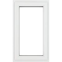 Crystal Left-Hand Opening Clear Double-Glazed Casement White uPVC Window 610mm x 820mm (958JP)