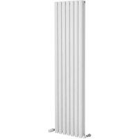 Ximax Fortuna 1500mm x 410mm 3543BTU White Vertical Designer Radiator (958TR)