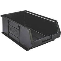 Barton TC4 Semi-Open-Fronted Recycled Storage Containers 9.1Ltr Black 10 Pack (958VH)