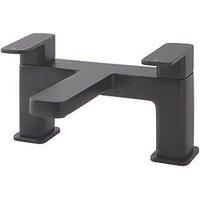 Highlife Bathrooms Fife Deck Mounted Bath Filler Matt Black (959HL)