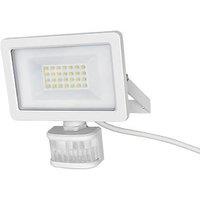 LAP Weyburn Outdoor LED Floodlight With PIR Sensor White 20W 2000lm (959PG)