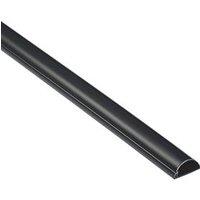 D-Line PVC Black Micro+ Trunking 20mm x 10mm x 2m (960RA)