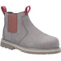 Amblers 106 Sarah Size 8 Womens Grey Steel Toe Cap Safety Dealer Boots (960TV)