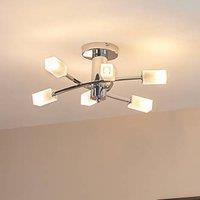 Quay Design Olivia LED 6-Light Semi-Flush Ceiling Light Chrome 12W 200lm (960VH)