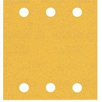 Bosch Expert C470 240 Grit 6-Hole Punched Multi-Material Sanding Sheets 115mm x 107mm 10 Pack (960VX)