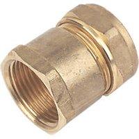 Flomasta Brass Compression Adapting Female Coupler 28mm x 1" (96133)