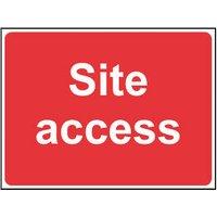 Essentials "Site Access" Sign 450mm x 600mm (961HL)