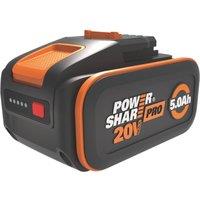 Worx WA3645 20V 5.0Ah Li-Ion PowerShare Pro Battery (961YU)