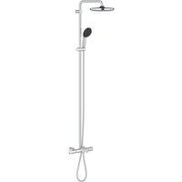 Grohe Vitalio Start 250 HP Rear-Fed Exposed Chrome Thermostatic Bath/Shower System (961YX)