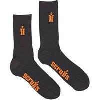 Scruffs Worker Socks Black 10-13 3 Pairs (9632R)