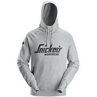 Snickers 2894 Logo Hoodie Grey Melange Small 36" Chest (963KC)