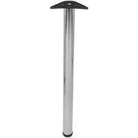 Rothley Worktop Leg Polished Steel 870-895mm (963PP)