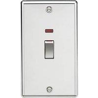 Knightsbridge 45A 2-Gang DP Control Switch Polished Chrome with LED (963TX)