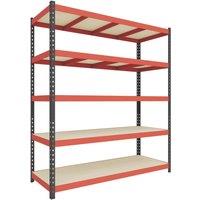 RB Boss Fastlok UDL/PC 5-Tier Metal Garage Shelving Unit 1600mm x 600mm x 1800mm (964TW)