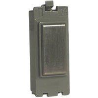 Varilight PowerGrid 1-Module Grid Blanking Plate Brushed Steel (96518)