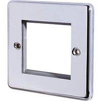 LAP 2-Module Modular Faceplate Polished Chrome (96536)
