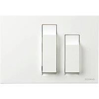 Fluidmaster Schwab Vivo 634672 Dual-Flush Flushing Plate White (9653X)