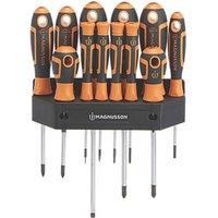 Magnusson Mixed Screwdriver Set 12 Pieces (965FG)