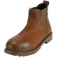 Site Hallissey Size 8 Brown Waterproof Steel Toe Cap Safety Dealer Boots (965XR)