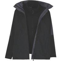 Regatta Defender III Womens 3 in 1 Jacket Black/Seal Grey Size 20 (966JU)