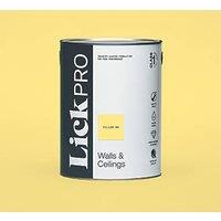 LickPro Max+ 5Ltr Yellow 06 Eggshell Emulsion Paint (967JY)