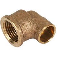 Endex Brass End Feed Adapting 90 Female Elbow 15mm x 1/2" (96936)