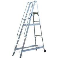 Lyte Aluminium 1.95m Silver 8 Step Podium Steps (96951)