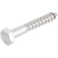 Easydrive Hex Bolt Thread Cutting Coach Screws 8mm x 50mm 10 Pack (9699T)