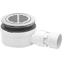 McAlpine Slim Shower Trap with 1 1/2" Solvent Weld Outlet Chrome 90mm (969JJ)