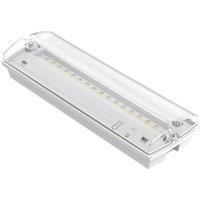 Brackenheath Outdoor Maintained or Non-Maintained Emergency Rectangular LED Bulkheads White 4.8W 300lm (970YX)