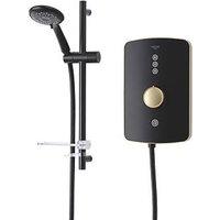 Triton Amala Black with Brushed Brass Accents 9.5kW Electric Shower (971JF)