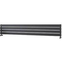 Ximax Oceanus 295mm x 1800mm 2075BTU Anthracite Horizontal Designer Radiator (971TR)